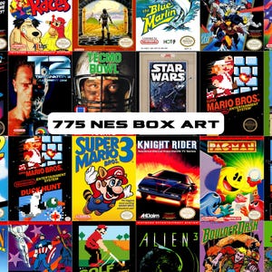 775 Digital Nintendo NES Cover Art, PNG Bundle, Cool, Nostalgic, Digital Graphic Clipart, Classic Games, Instant Download