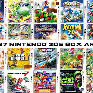 427 デジタル ニンテンドー 3DS ボックス アート、PNG バンドル、クール、ノスタルジック、デジタル グラフィック クリップアート、クラシック ゲーム、即時ダウンロード
