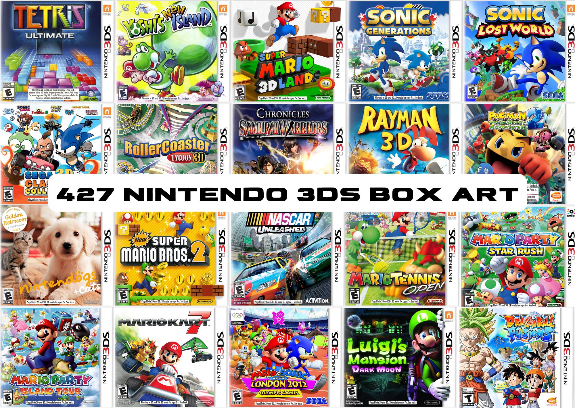 427 Digital Nintendo 3DS Box Art, PNG Bundle, Cool, Nostalgic, Digital ...