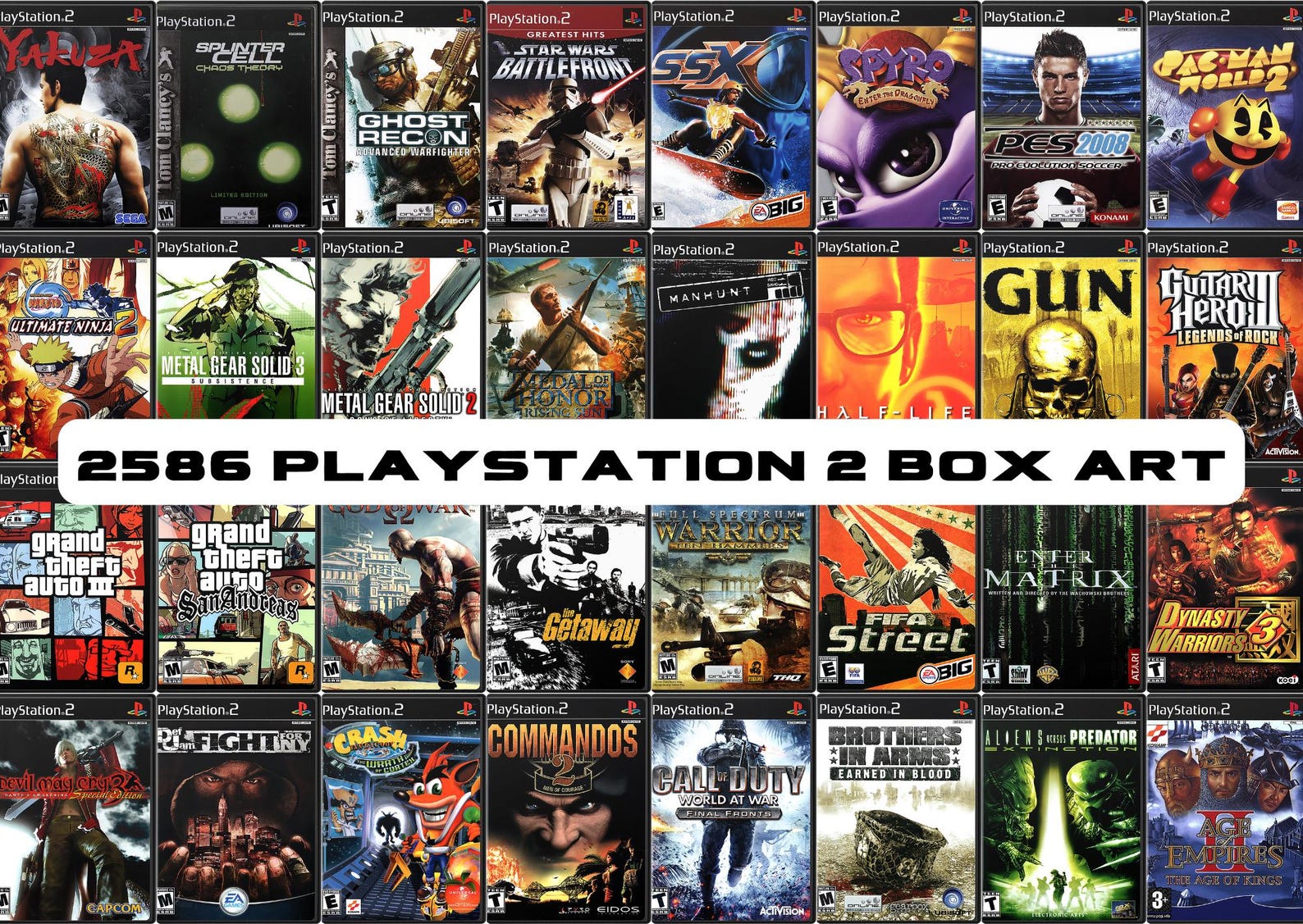 Ps 2 Front 2586 Digital Playstation 2 Front Box Art, PNG Bundle, Cool, Nostalgic ...