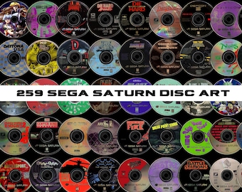 259 Digital Sega Saturn Disc Cover Art, PNG Bundle, Cool