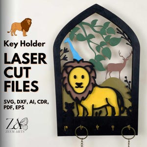 Arch Key Holder Laser Cut Files for Glowforge, CNC, Laser Cutting Machines, SVG Files Personalized Key Hanger, Boho Wall Mounted Key Holders