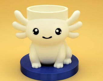 Niedlicher 3D-Axolotl-Stiftehalter | Bezaubernde Schreibtischdekoration