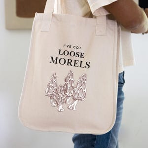 Forager tote, Mushroom bag, Herbalist gift, Nature tote bag, Wildcrafting bag, Plant forager, Eco forager tote, Nature walk bag