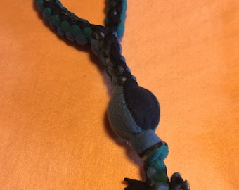 Large Braided Tug Toy with Handle