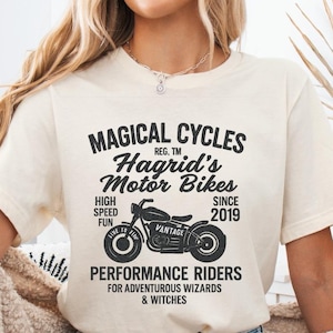 Magical Motorbikes Shirt | Universal Comfort Colors Shirt | Potter Shirts | Magical Gifts | HP Shirt | Wizard School | Magical Castle Shirt