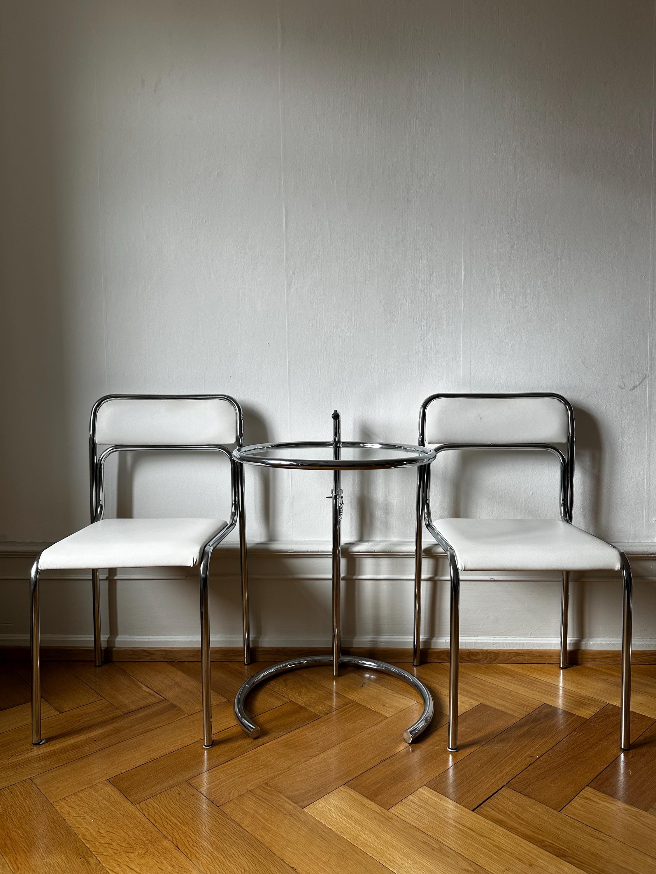 Vintage tubular steel chairs from the 70s