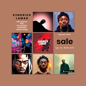 100+ Kendrick Lamar Designs | Digital PNG Files | 2K Resolution 2024x2024