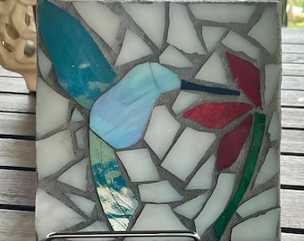 DIY Mosaic Hummingbird Kit: Stained Glass Craft for Adults