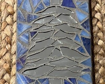 DIY Mosaic Mirror Christmas Tree Kit: Stained Glass Craft