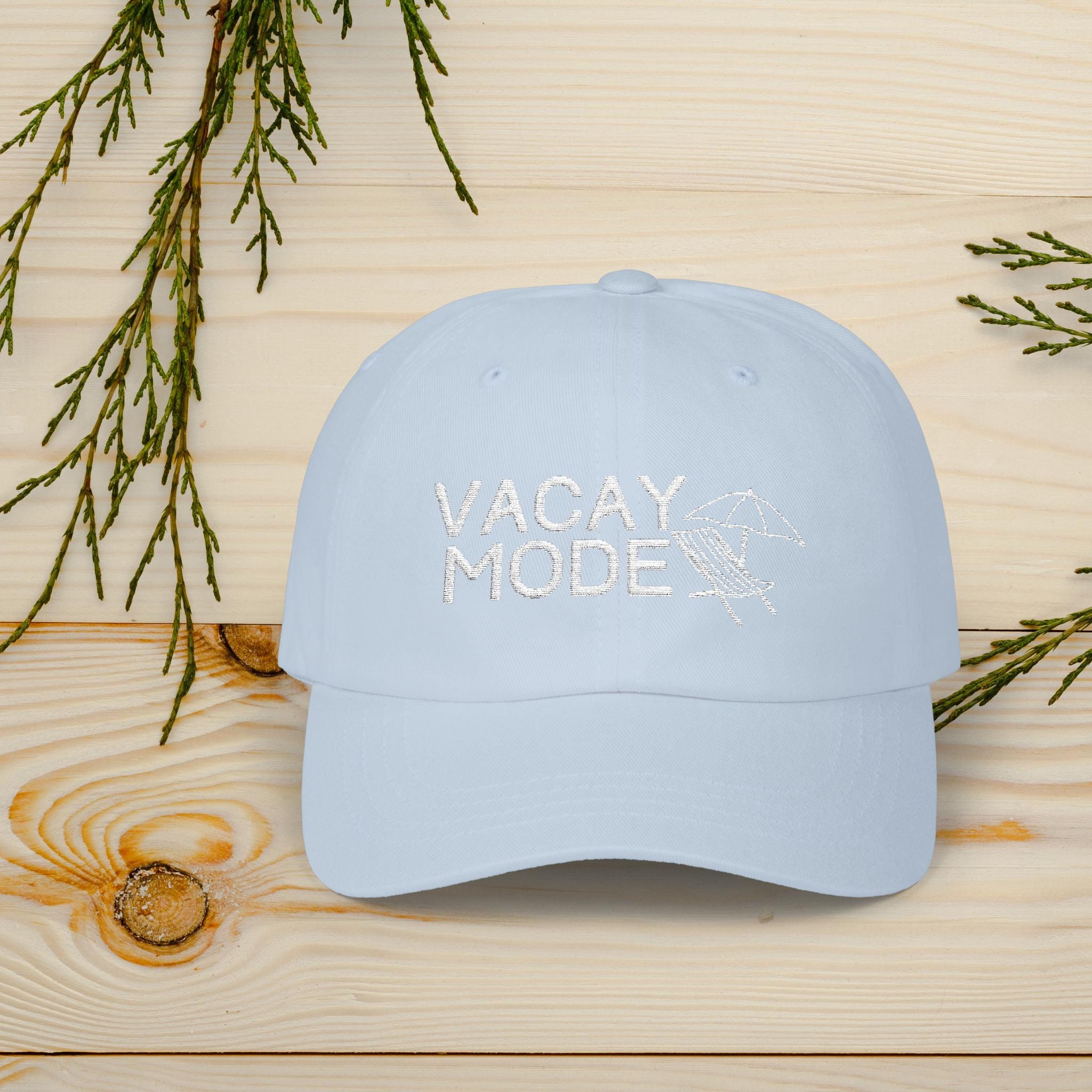 Embroidered Vacay Mode Hat, Vacation Mode Classic Dad Cap 