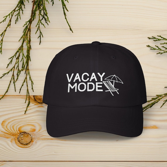 Embroidered Vacay Mode Hat, Vacation Mode Classic Dad Cap  display picture 2