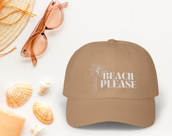 Gorra bordada para playa, gorra clásica para papá para playa, gorra para vacaciones en la playa, regalo de verano, gorra para amantes de la playa, gorra para viajes a la playa para niñas, gorra para modo vacaciones