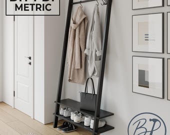 DIY Shoe Coat Rack Plan, Woodworking PDF, Digital Download