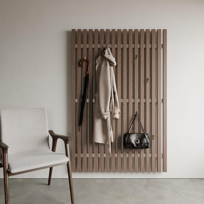 Coat Rack, DIY, Clothes Rack, Hatrack, Digital Woodworking Plans Metric ...