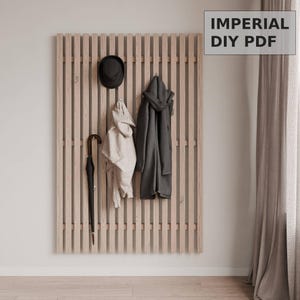 Coat Rack, DIY, Clothes Rack, Hatrack, Digital Woodworking Plans inch