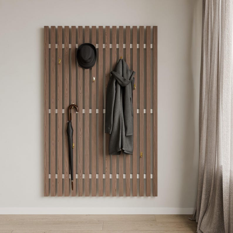 Coat Rack, DIY, Clothes Rack, Hatrack, Digital Woodworking Plans Metric ...
