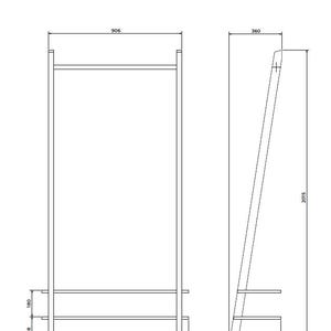 DIY Shoe Coat Rack Plan – Ladder Shelf, Woodworking PDF, Digital ...