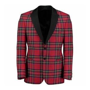 Handmade Royal Stewart Tartan Kilt Jacket: Scottish Highland Wedding Coat