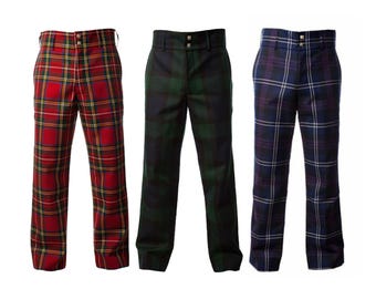 Handmade Scottish Tartan Trousers: Scottish Dress Pants