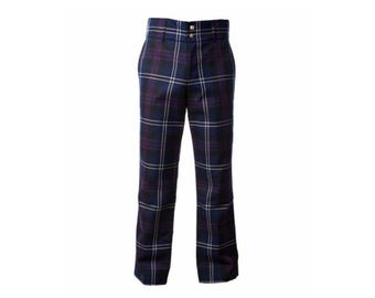 Men's Scottish Dress Pants: Handmade Scotland Tartan Trousers