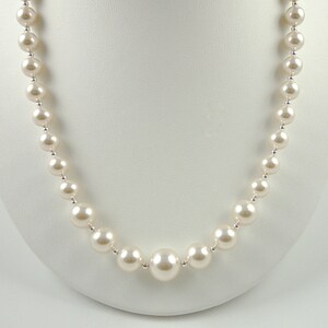 Blue Pearl Necklace Light Blue Swarovski Pearl Necklace