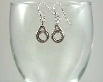 Silver Earrings Hill Tribes Fine Silver Drop Earrings Sterling Dangle Earrings Sterling Silver Teardrop Drops