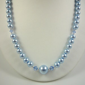 Baby blue cheap necklace