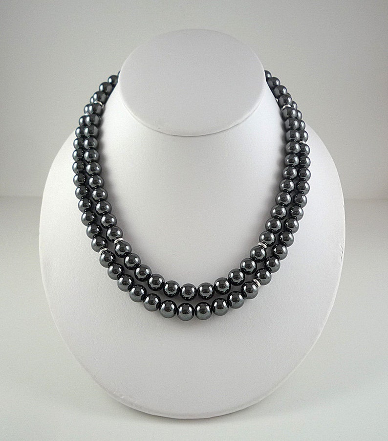 Haematite Long Necklace main image 1