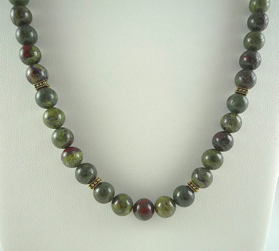 Dragon Blood Jasper Necklace Fall Colors Gemstone Bead Etsy Dragon Blood Jasper Necklace Fall Colors Gemstone Bead Etsy