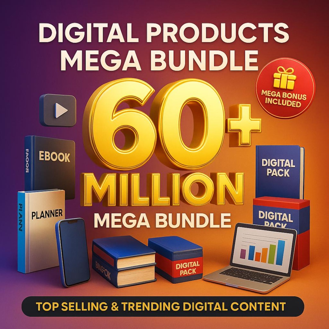 60M+ Digital Products PLR MRR Resell Rights Commercial Use Mega Vault ...