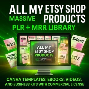 Full Digital Store Access | Lifetime PLR MRR Products | All Current & Future Files