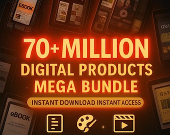 70M+ Digital Products Mega Bundle | PLR MRR License
