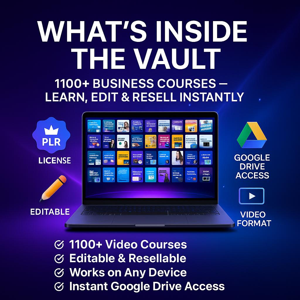 1100+ Business Courses Bundle Online Business Training Digital Products ...