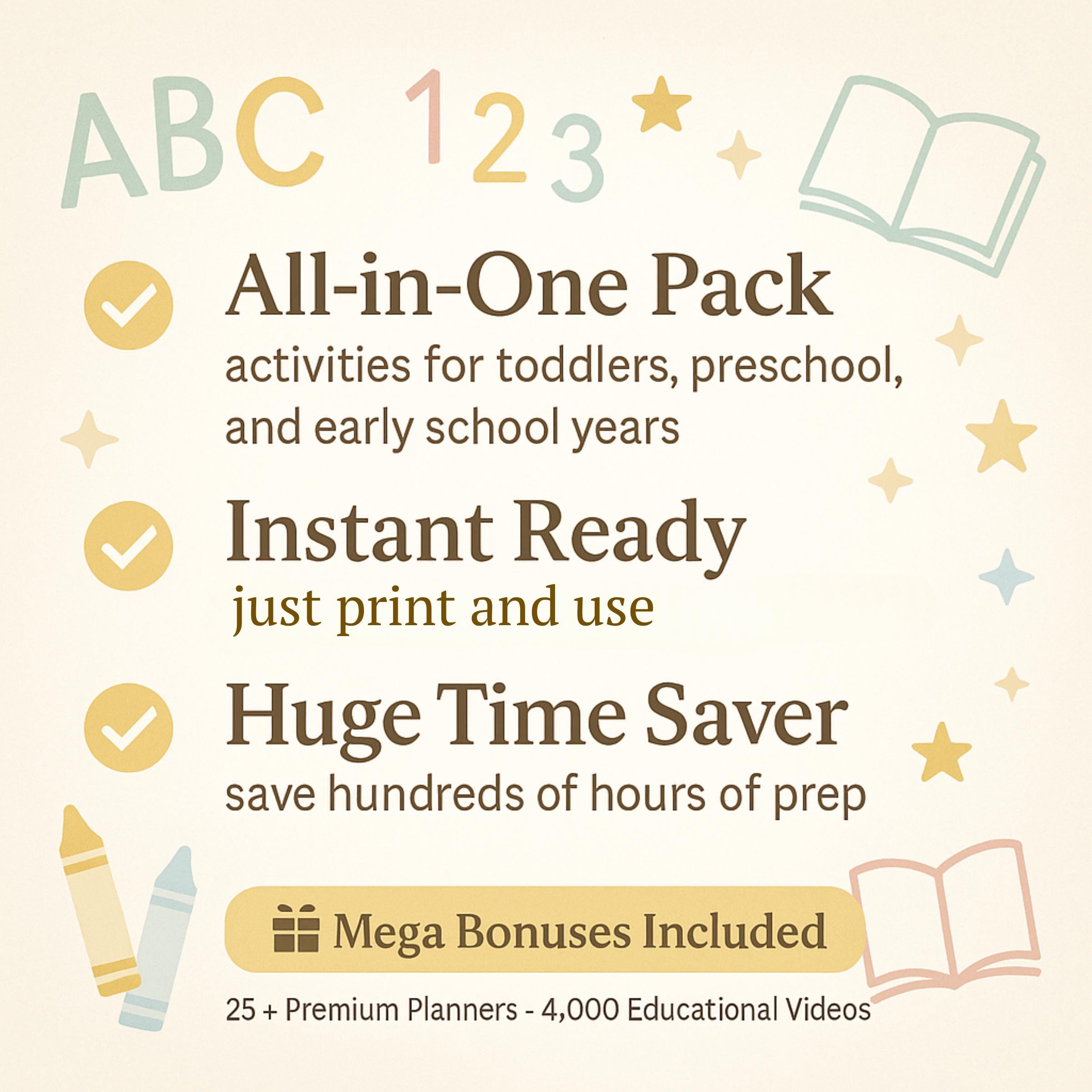 36,000+ Kids Learning Worksheets Plr Mrr Homeschool Mega Bundle - Etsy