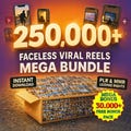 250,000+ Viral Reels PLR MRR Resell Rights Commercial Use Ultimate Content Vault Bundle