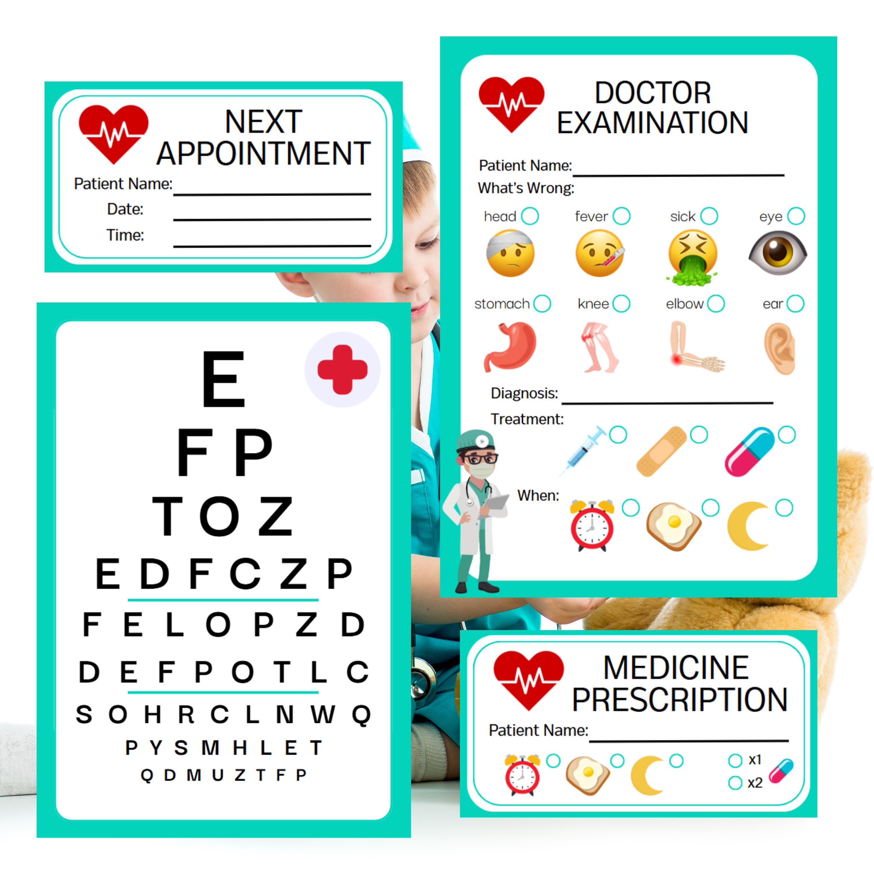 Doctor Set Printable Printable Doctor Pretend Play Set for Kids – 15 Page PDF – Doctor Role ...