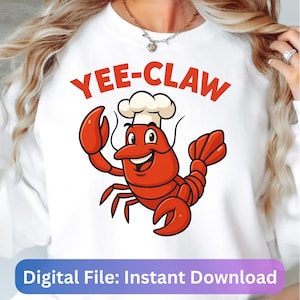 Comfort Colors Yee Claw Shirt,  Sarcastic T Shirt, Funny Crawfish Shirt,  Western Summer Tee ,Cowboy Crawfish Meme Shirt,Cowboy Crab Shirt,