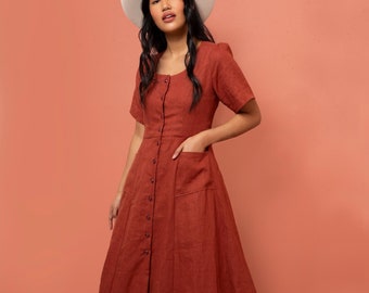 The Hughes Dress Sewing Pattern by Friday Pattern Company