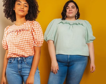 The Sagebrush Blouse Sewing Pattern by Friday Pattern Company