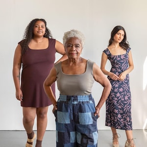 The Collins Top and Dress Sewing Pattern by Friday Pattern Company