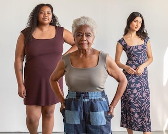 The Collins Top and Dress Sewing Pattern by Friday Pattern Company