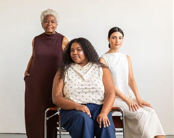 The Dew Dress and Top Sewing Pattern by Friday Pattern Company