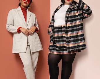 The Heather Blazer Sewing Pattern by Friday Pattern Company