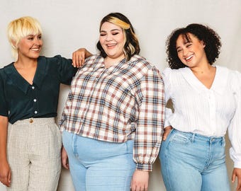 The Patina Blouse Sewing Pattern by Friday Pattern Company