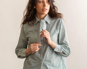 The Buntano Button Up Shirt Sewing Pattern by Friday Pattern Company