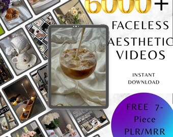 6000+ Luxury Lifestyle Faceless Reels | MRR PLR Video Bundle (Digital Download
