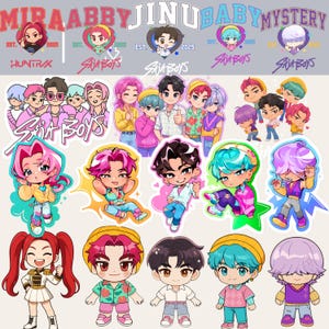 900+ Kpop Demon Hunter SVG Bundle | Huntrix & Saja Boys PNG | Kpop Idol Group Clipart | Girl Dinner | Cricut, Sublimation | Instant Download