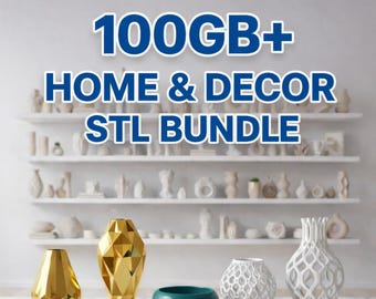 3D Home Decor STL Mega Bundle | Printable Modern Interior Models
