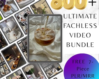 800+ Beauty Video Reels | Faceless Marketing, PLR MRR (Digital Product)